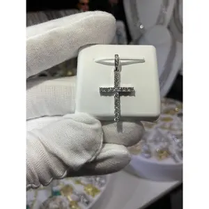 1ctw Moissanite Tennis Cross Pendant