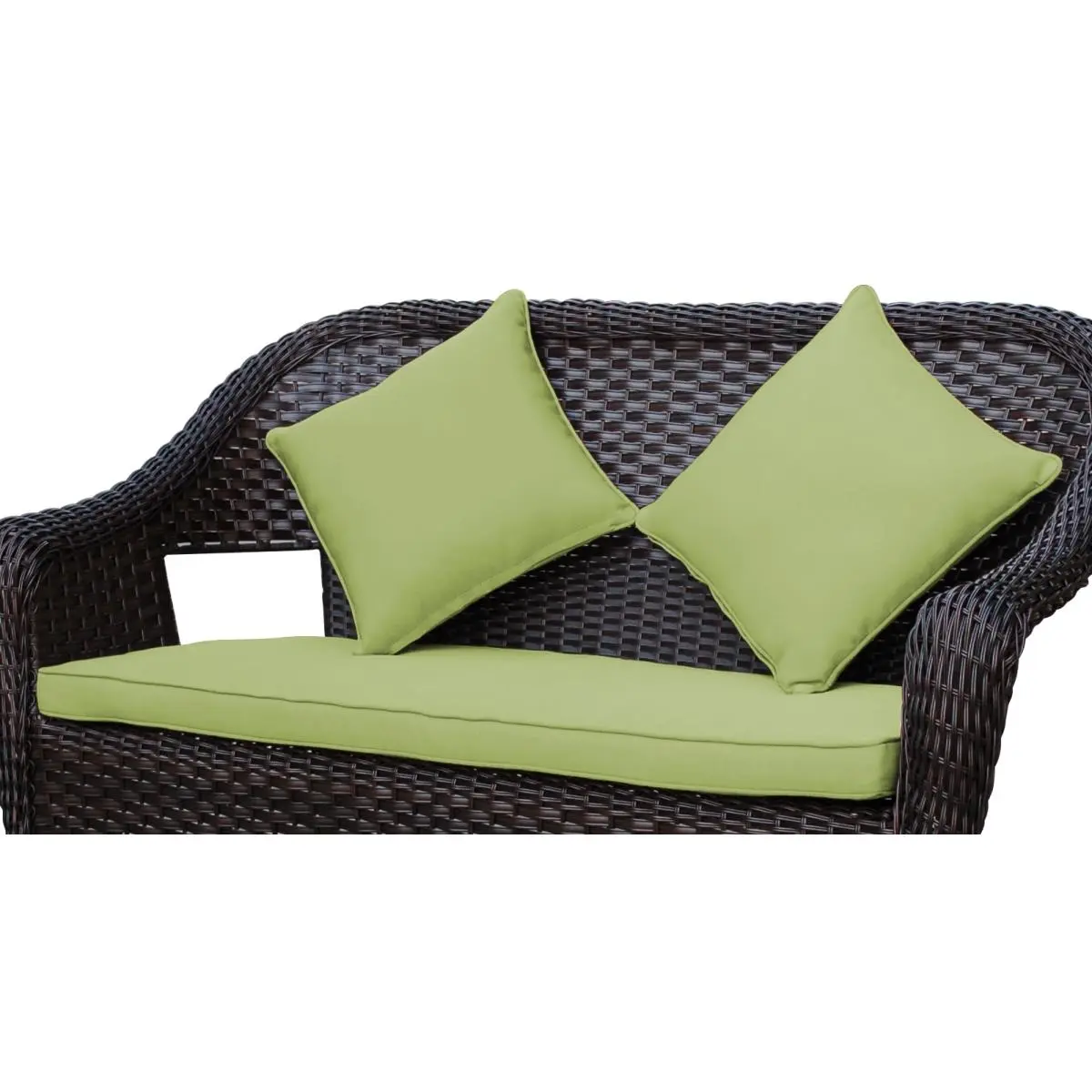 212 MAIN Clark 2-in. Outdoor Loveseat Cushion with 2 Pillows, Durable Cushions, Sage Green Outdoor Covers, Outdoor Cushion Covers