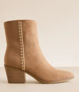 Sanddy Crochet Ankle Boot - Women's Shoes - Taupe