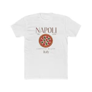 Napoli Pizza Illustration Tee | Italy Neapolitan Pizza Shirt