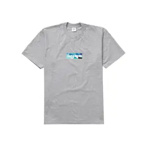 Supreme Men's Emilio Pucci Box Logo Tee Heather Grey/Blue, from StockX