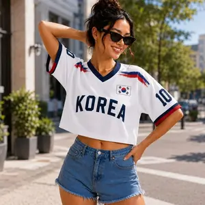 South Korea Soccer Jersey Custom Name Number Korean Soccer Team Jersey South Korea Flag Football Jerseys Korea Shirt Men Women Gift