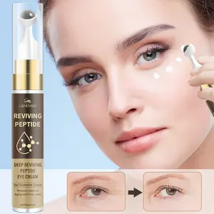 Reviving Peptide Intensive Eye Cream - Niacinamide & Multi Peptides - Infused with Squalane - Helps Reduce Signs of Aging & Fine Lines Around Eyes - 15ml Eye Roller Cream