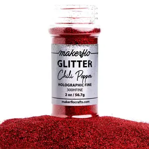 Makerflo Holographic Fine Glitter - Chili Pepper