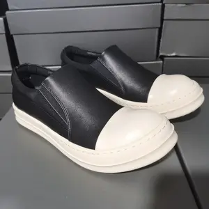 Retro shoes Men's Shoes Sports Casual Slip-On Leather  Low-Top Sneakers Men's Thick-Soled Height-Increasing Slip-On Couple Trendy Shoes Women