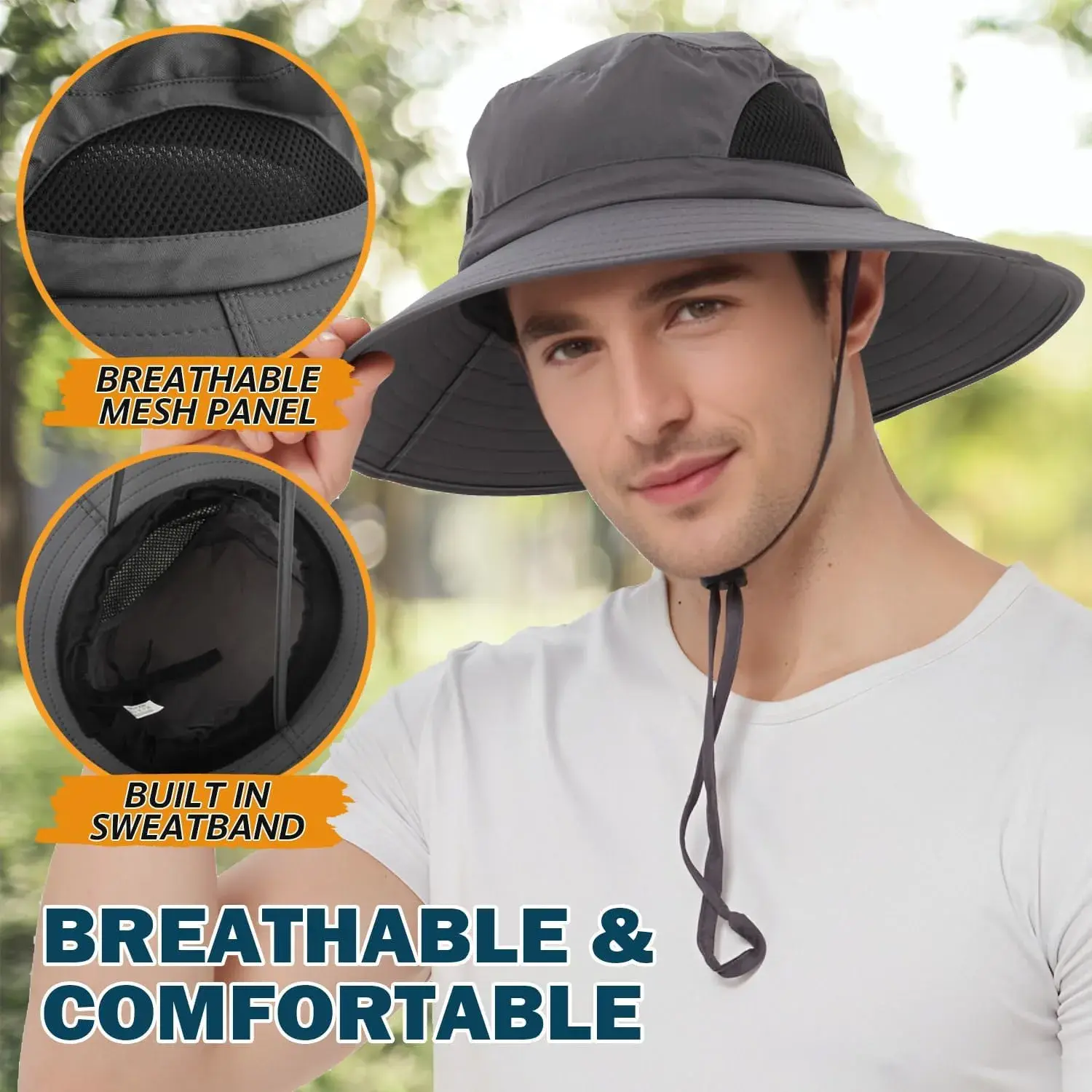 Waterproof Wide Brim Sun Hat UPF 50 Packable Rain Hat for Women SwimZip Women main image 2