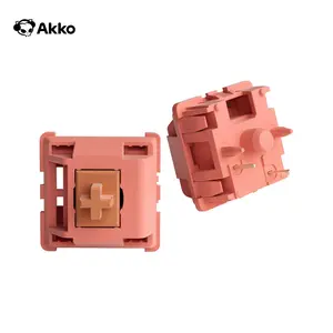 AKKO Linear Switches, 45pcs/box 5-pin RGB LED Slot Mechanical Axis, Gaming Keyboard Accessories for Mechanical Keyboard & DIY Keyboard Kit