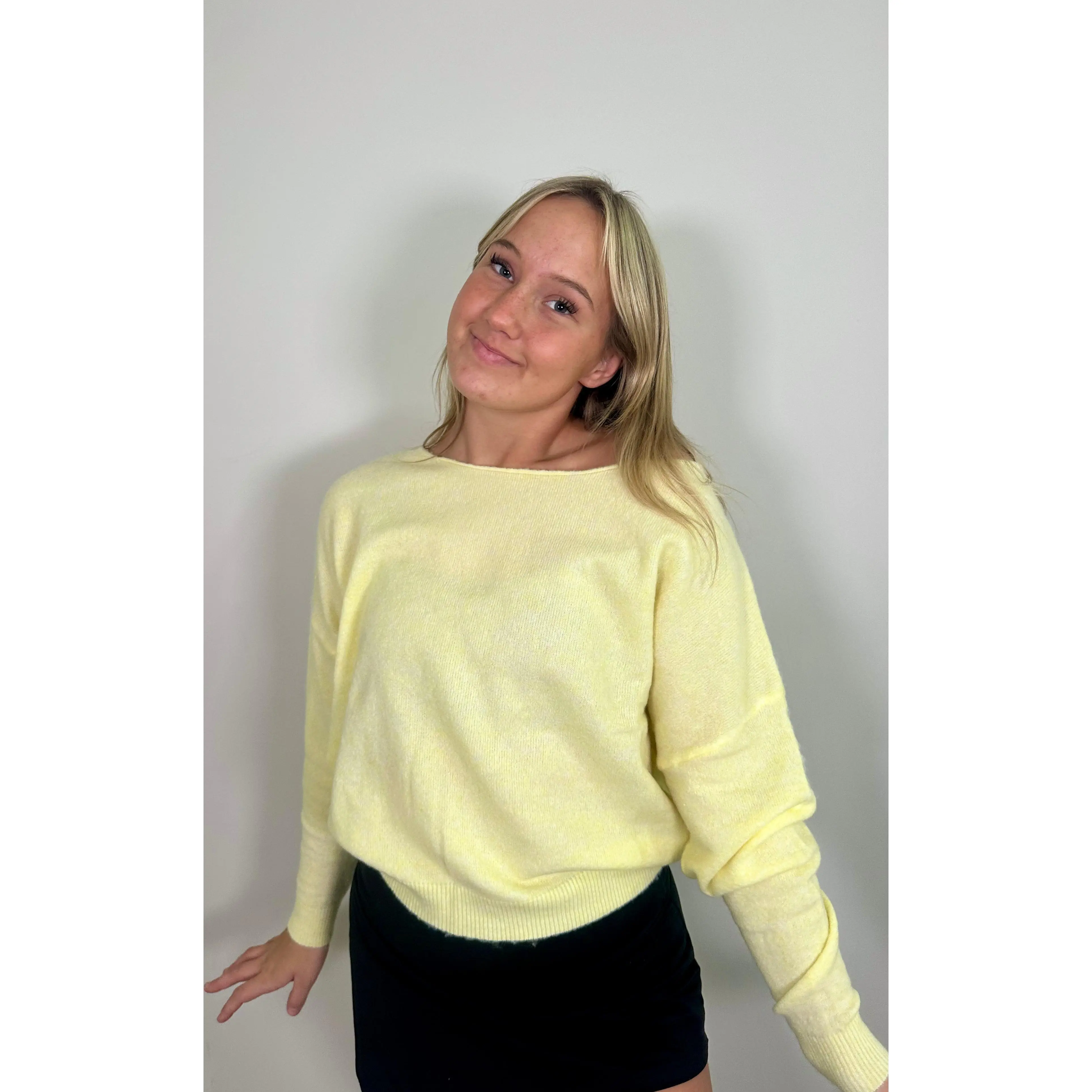 Butter Yellow Knit Sweater