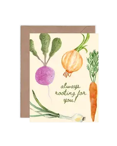 Rooting For You Greeting Card - Colorful Design and Joyful Message