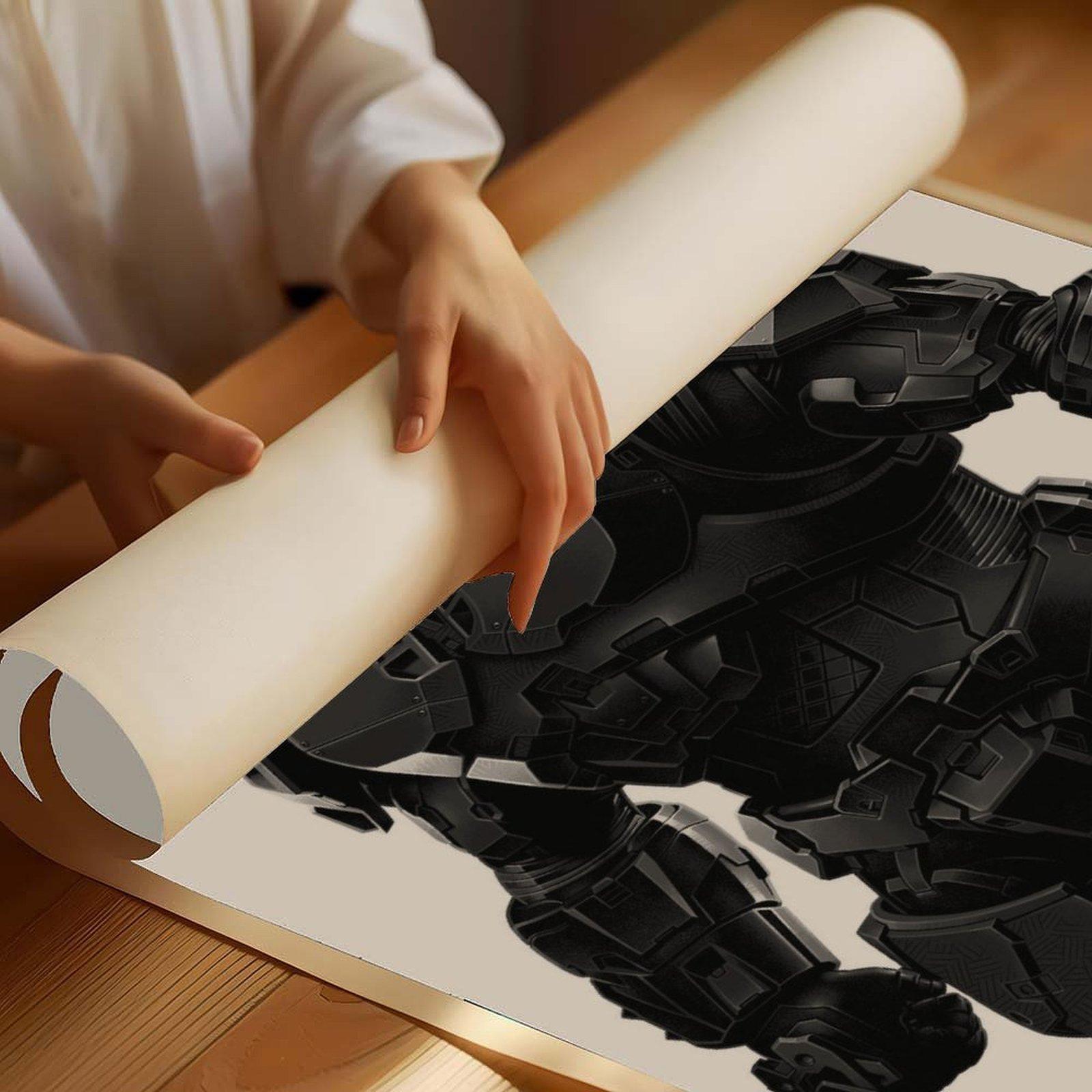 Halo Master Chief Canvas Print Poster Black Style Master Chief & UNSC High-Quality Canvas Art Gift for Men Teens Wall Decor Hanging Art