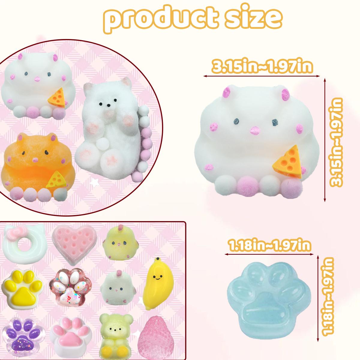 15 PackSquishy Toys kit, Squishies Stress Relief Toys Party Favors, Squishy Fidget Toys，Easter Gifts Easter Basket Stuffers