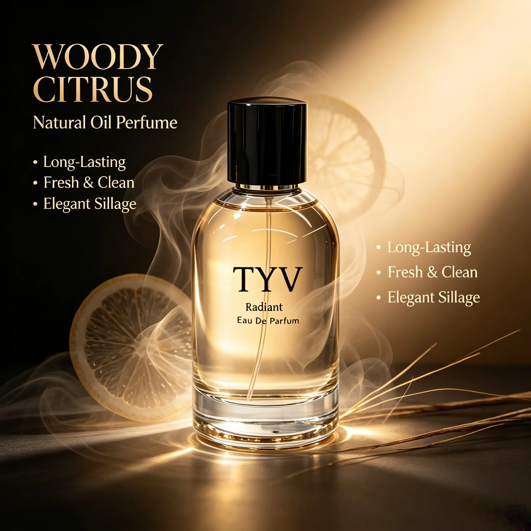 TYV Radiant Men’s Eau de Parfum, Fresh Marine Woody Cologne with Ginger Grapefruit Top Notes, Sage Rosemary Sea Salt Heart, Warm Amber Labdanum Base, Wild Coast Free Masculine Fragrance, Luxury Travel Perfume