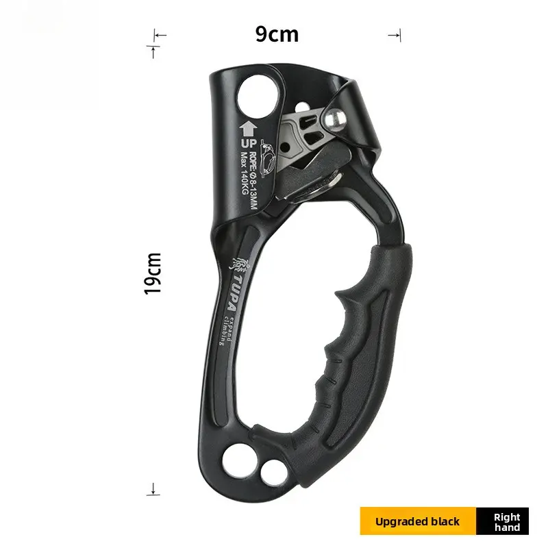 Left and Right Hand Ascender Hand Climbing Rope Climber Mountaineering Climbing Device Caving Outdoor Rock Climbing Equipment Climbing Supplies