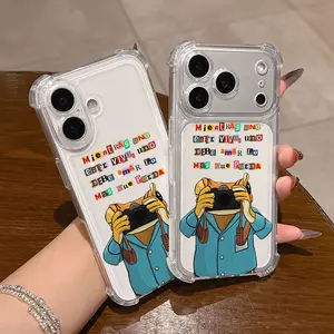 Art Bad B-Bunny Camera Phone Case, Compatible with iPhone Models 17-8, Anti-Fall Shockproof Design, Clear Soft Protective Cover, Accessories