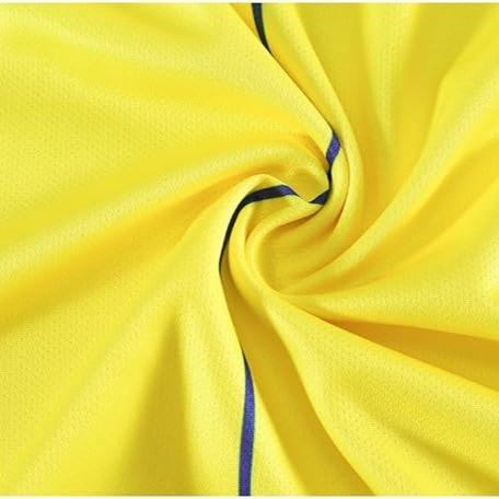 Yellow Soccer Set Jersey + Shorts + Socks Kit Size Medium For Youth