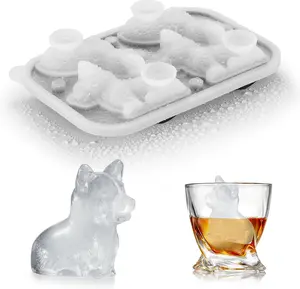 Corgi  Ice Cube Tray - Fun Shapes, Novelty Mom/Dad Gifts for  Lovers, Cute Corgi Ice Mold for , ,