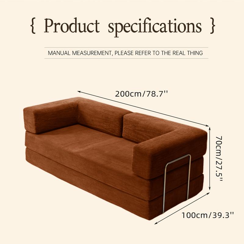 basement  furniture high-quality convertible comfy corduroy fabric couch  pulls  bed multi-functional floor sofa Convertible Modular Fabric Compression Sofa Bed Folding Dual-Purpose 2025 New Small-Sized Rental House Living Room Double Lazy Person Leisure
