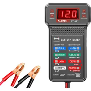 12V   Tester with LCD Screen & Indication, Universal  Voltmeter & Alternator  System Analyzer,  Response Digital  Load   for