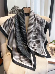 Women's Polka Dot Print Silk Scarf, Fashionable Soft Lightweight Shawl for Daily Wear, Casual Versatile Scarf for Women & Girls