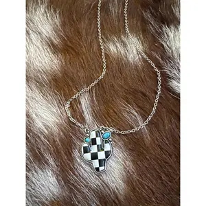 Checker Cactus Necklace