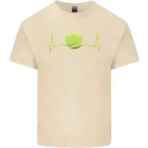 Tennis Player ECG Pulse Mens Cotton T-Shirt Tee Top Funny Hoodie And Classic Sweatshirt For Mens And Ladies S