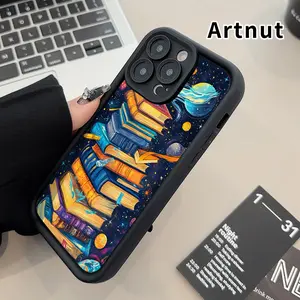 Compatible for iPhone 16 Pro Max 15 14 Plus 16E 13 12 Mini 11 Promax X XS XR xsmax Case Stellar Books Pattern TPU Silicone Raised Edges Camera Protection Phone Cover for Boy