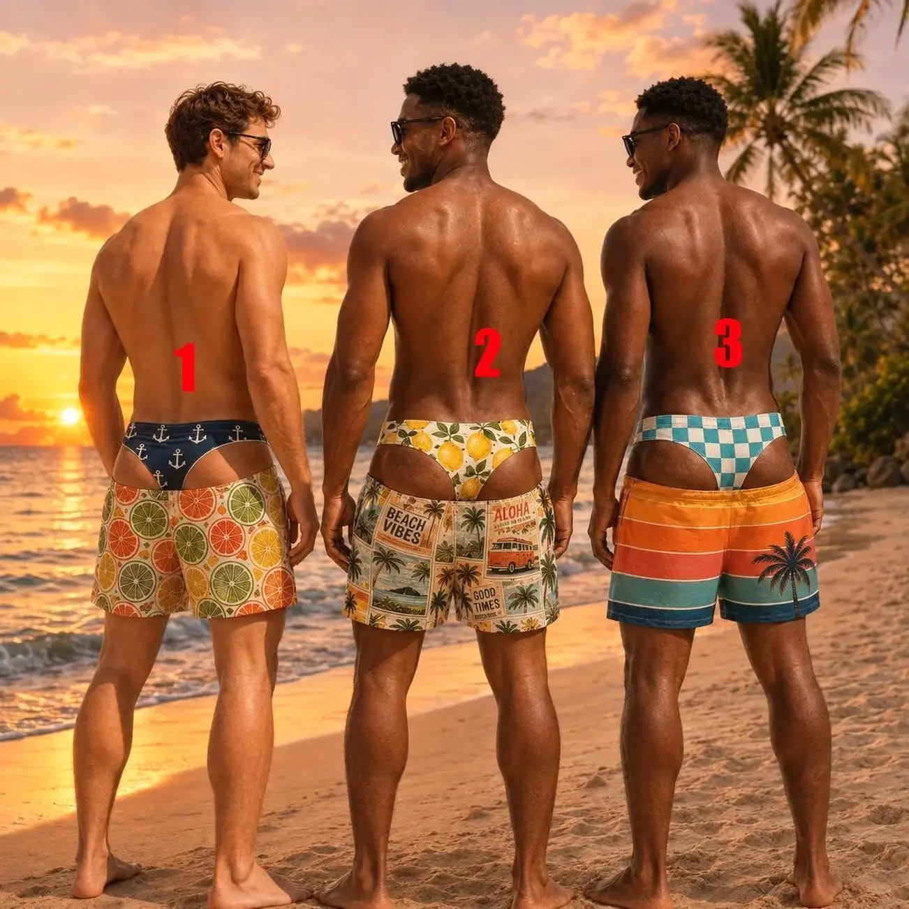 Personalized Men Swim Trunks, Custom Funny Patriotic Men Swim Trunks, USA Flag Swim Trunks, Tropical Beach Shorts, Summer Vacation Gift