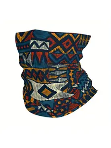 Biihudu Men' Bohemian Multi-Style Bandana Neck Gaiter Lightweight Convertible Headscarf Face Cover Thin Scarf Suitable for Outdoor Festival Casual Wear Multi-Functional Accessory