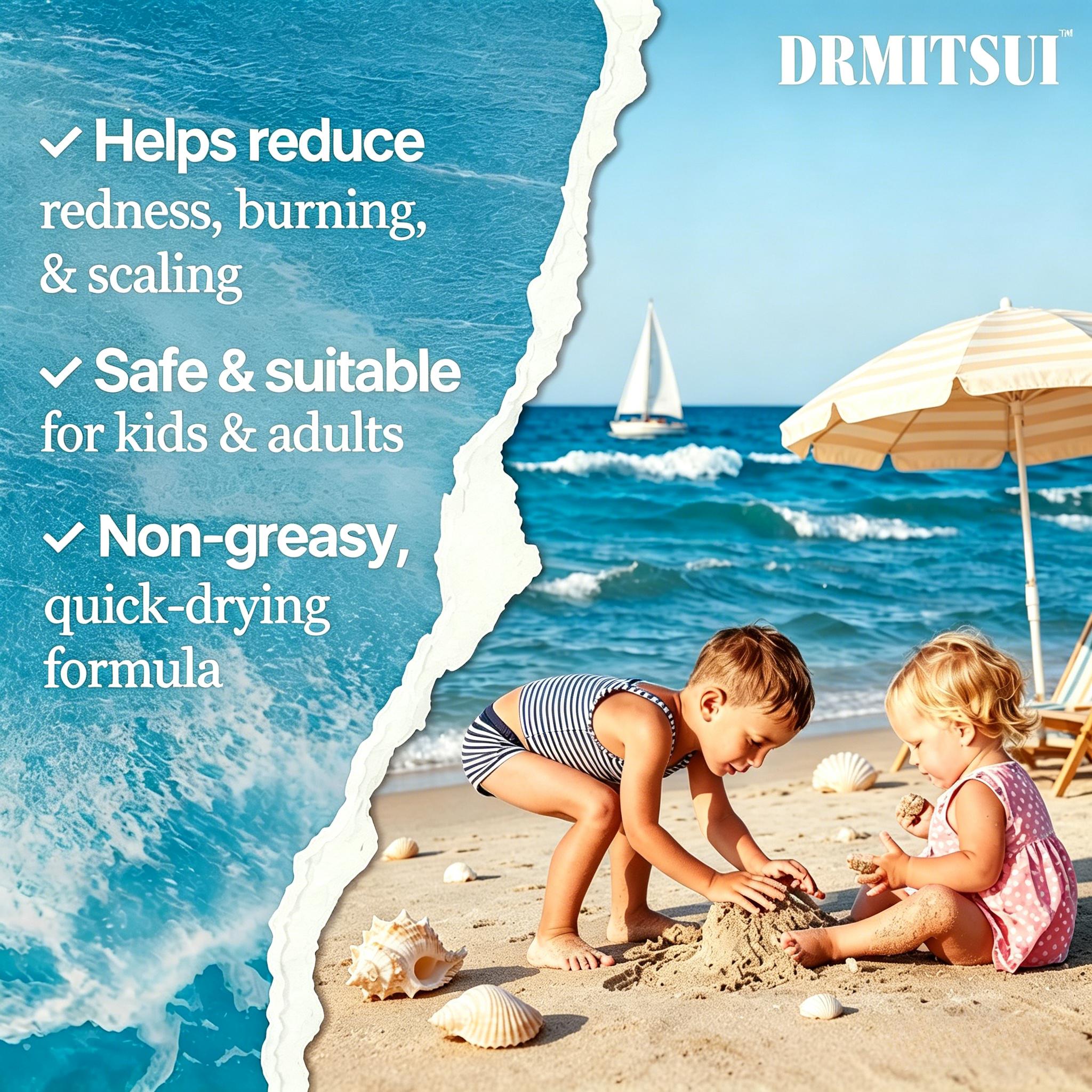 DRMITSUI Soothing Cream with Sea Moss & Oats - Eczema & Psoriasis Relief - Ocean Minerals - for Sensitive Skin - Hydrating Eczema Cream for Dry Skin