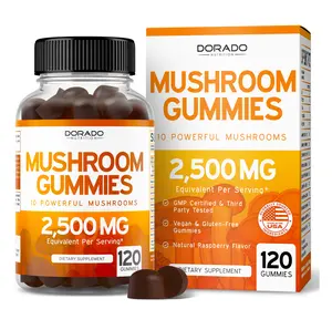 MUSHROOM GUMMIES (120 COUNT) - PREMIUM MUSHROOM COMPLEX WITH LION'S MANE - RASPBERRY FLAVOR Healthcare Supplement