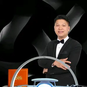 SHi Art & Artist Half Moon Arc LED Table Lamp