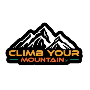 Climb Your Mountain Logo Vinyl Sticker 3"