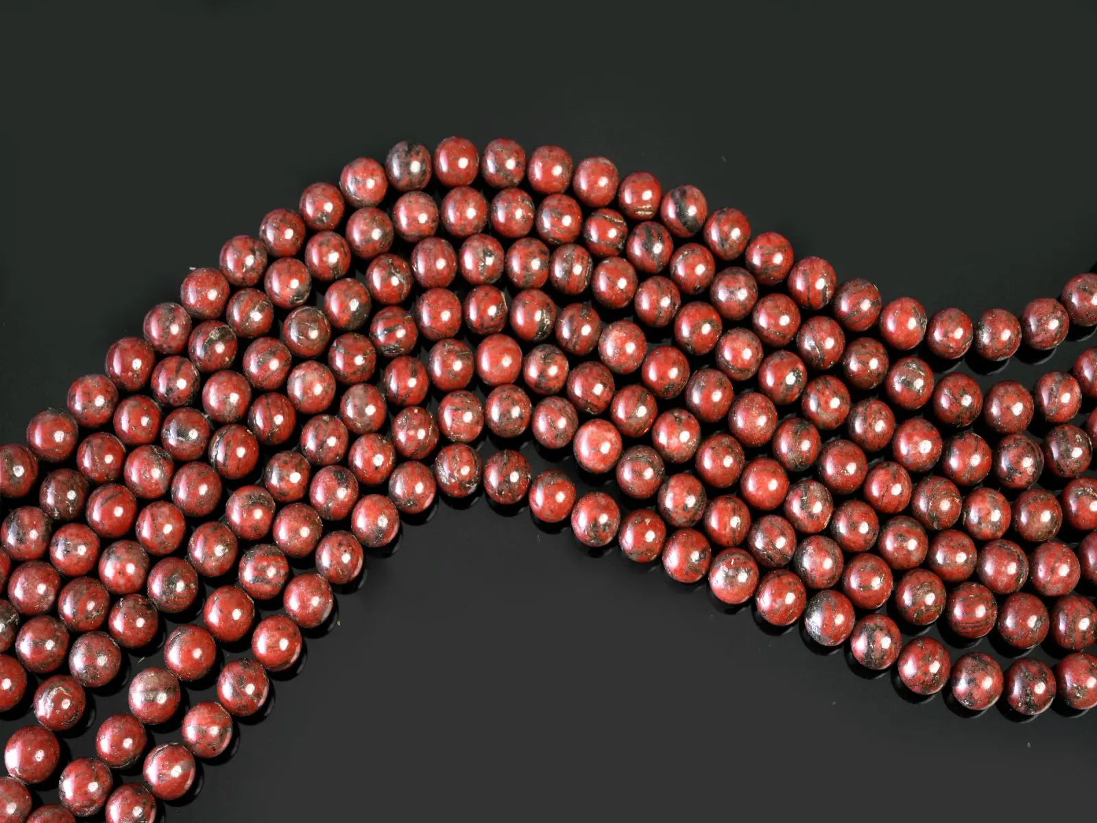 Natural Dark Red Jasper Gemstone Beads, 10mm Round with Smooth Surface for Jewelry Making, 15.5" Strand with Unique Patterns, 8Mm, Unique Texture, Unparalleled Quality And Durability, Casual Wear, 4 Mm
