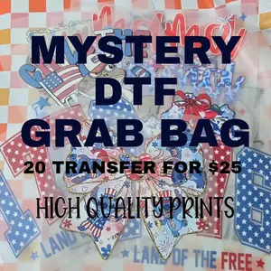 DTF TRANSFER ASSORTMENT PACK - 20 HIGH QUALITY FULL COLOR TRANSFERS