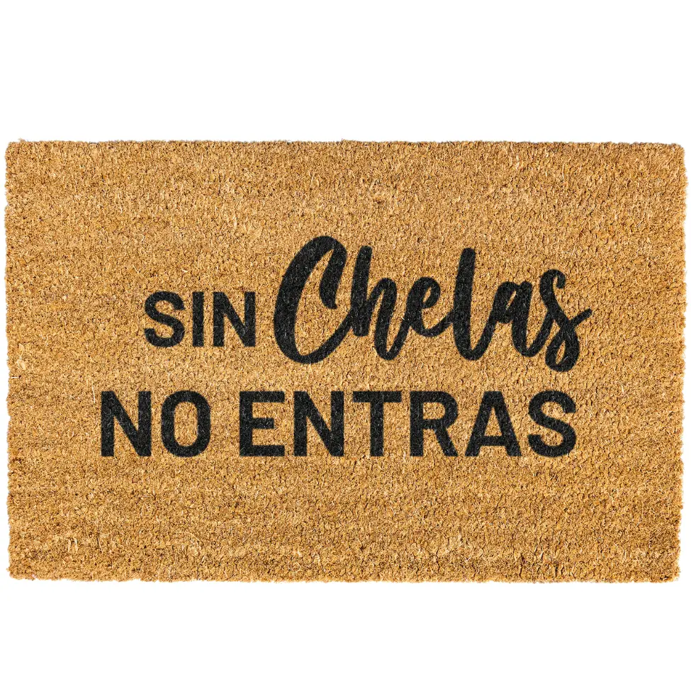 Sin Chelas no entras doormat, Welcome Mat, Funny, Spanish door mat
