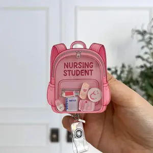 Nursing Student Shaker Badge Reel: Backpack ID Holder for Nursing School