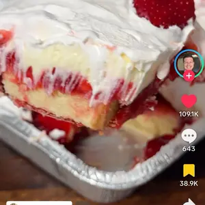 Philadelphia Strawberry Cream Cheese Cake with Optional Graham Cracker Crust and Choice of Filling$20 a slice $40 Half pan or $80 full pan  Nata Dessert