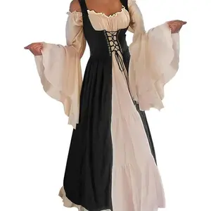 Women’s Medieval Renaissance Costume Cosplay Overdress Women’s Clothing Gamis Basic