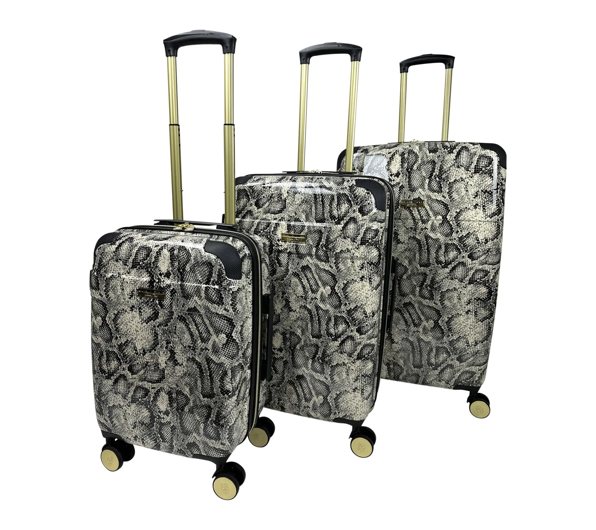 Jenni Chan Python 3-Piece Hardside Spinner Set