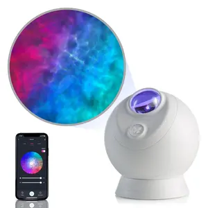 Sky Lite Evolve - Cloud Galaxy Projector Light with LED Nebula Lighting and Ocean Lamp, Wave lamp, WiFi App for Bedroom lights, Meditation, Relaxation, Gaming Room, Home Theater, and Bedroom Night Light Gift (Nebula Cloud Only)