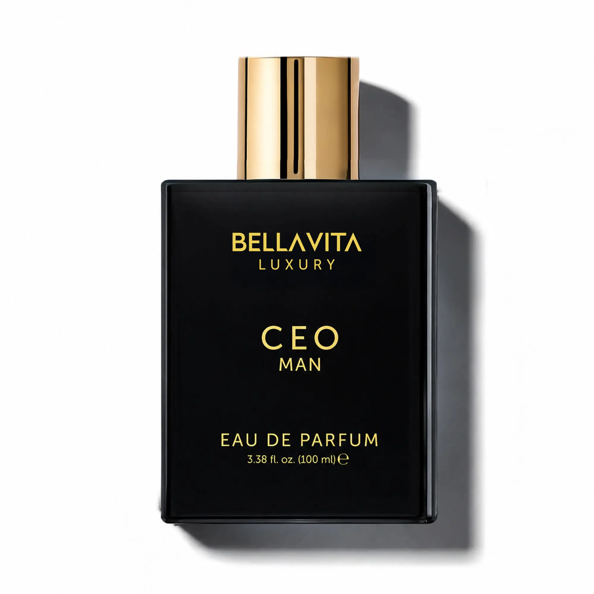Bella Vita Luxury's CEO Man Eau De Parfum 100ml (3.38 Fl.oz) | Lemon, Lavender, Tonka & Agarwood | Long Lasting Perfume for Men | Vegan Perfume | Perfect Men Gift