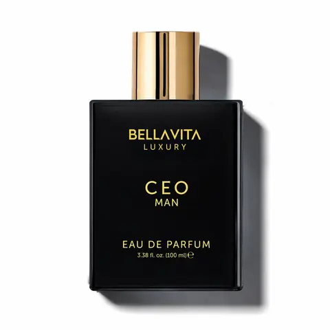 BellaVita Luxury's CEO Man Eau De Parfum 100ml (3.38 Fl.oz) | Lemon, Lavender, Tonka & Agarwood | Long Lasting Perfume for Men | Vegan Perfume | Perfect Gift for Men