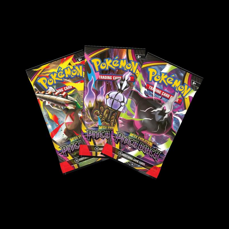 3 Pack Pitch Black Booster Packs, New Set Release