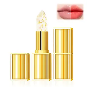 Transferproof Color Changing Lipstick – Gold Crystal pH Lipstick for Women & Girls, Temperature-Activated Moisturizing Lip Gloss, Long Lasting 24 Hours Moisturizing Glossy Shine Lip Gloss, Valentine's Day Gifts,New Year Gifts