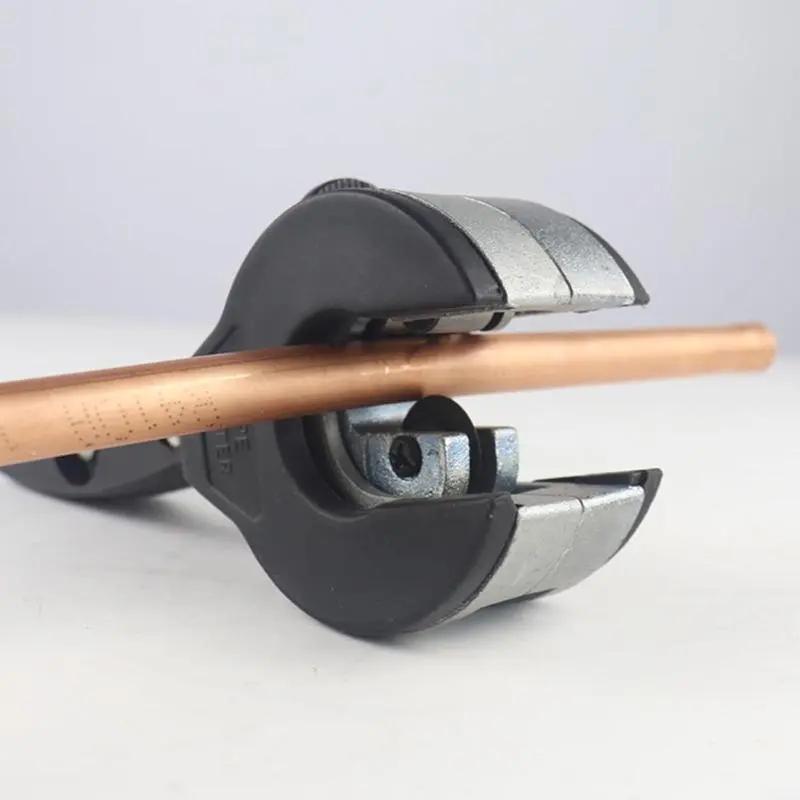 Ratchet-type One-hand Pipe Cutter Tool, Quick Fast Cutting for 5/16" to 1-1/8" Inch Stainless Steel Copper Aluminum Plastic Pipes, Home Improvement, Plumbing, HVAC, Construction Work