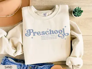 Preschool Teacher Sweatshirt, Retro Teacher Shirt, Preschool Teacher Gift, Teacher Sweater, New Teacher Gift