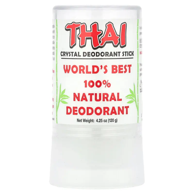 Thai Deodorant Stone Thai Crystal Deodorant Stick, 4.25 oz (120 g)