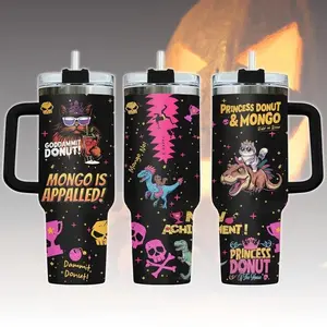 Princess Donut And Mongo 40oz Tumbler, Dungeon Crawler Carl Stainless Tumbler, Fantasy Book Drinkware Tumbler, Bookish Tumbler, Gift for Friend, Mom Gift