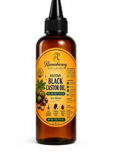 Haitian black castor oil ( lwil maskreti ayisyen) 4oz |100% Natiral Hair & Skin care oil