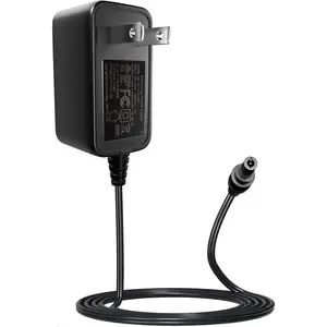 AC 100-240V to DC 12V 2A Power Adapter, 5.5mm x 2.1mm Plug, 24W 50-60Hz Universal Power Supply Transformer for IP Camera, DVR, NVR, LED Strip, Router